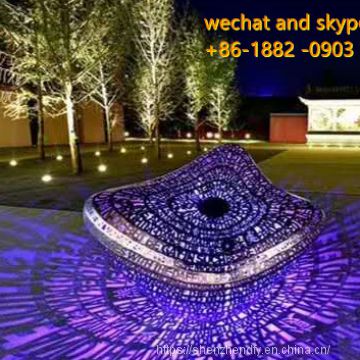Creative Stainless Steel Laser Letter Light Sculpture Outdoor China Supplier