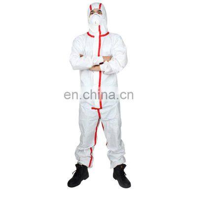 High Quality Safety PPE Microporous Coveral Type 4 5 6 Hooded Disposable Coveralls Isolation Gown For Hospital