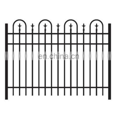 hot sale Xinhai #21 H 5 ft * W 6 ft power coated Aluminium alloy ornamental fence panel with 4 hoop Majestic head