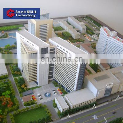 3D real estate design Shenyang Military Region General Hospital scale model architecture hand made