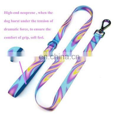 Laser dog leash printing graceful and durable leash for dog walking