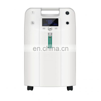 CE Approved medical 5L large flow 93% concentration medical portable home oxygen concentrator
