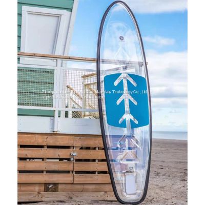 LIMELIGHT Clear paddle board transparent SUP board crystal SUP paddle board for sale