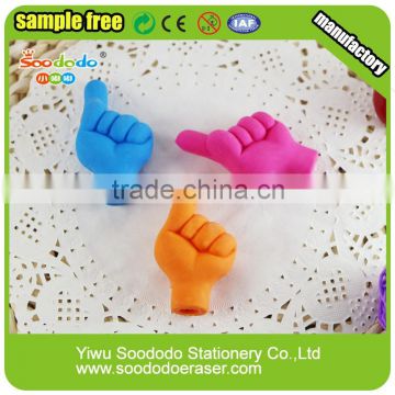 3d magic finger rubber shaped Eraser set