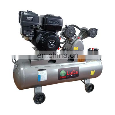 4HP Silent Portable Single Phase 50HZ 60HZ gasoline air compressor diesel high-pressure air pump air supply machine