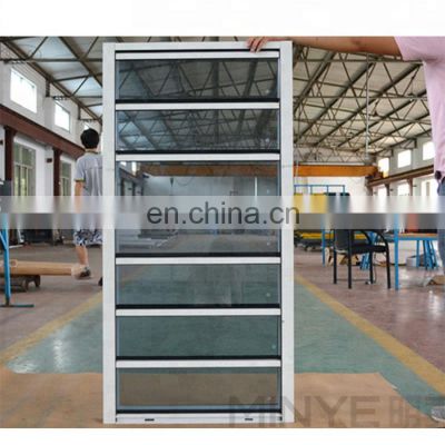 European style aluminum glass louvers window shutter price of glass louver