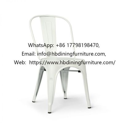 Iron chair with backrest