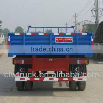 cheap one axle semi trailer with side wall