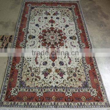 4x6foot art rug hand made persian silk carpet factory price turkish silk rug for sale