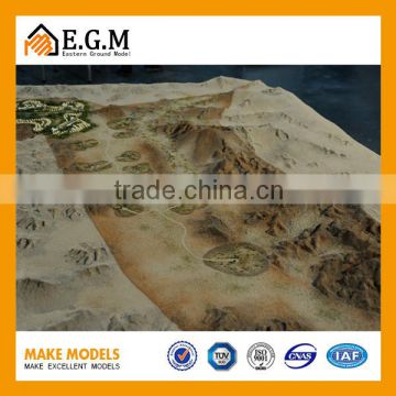 handmade topographical model for urban master planning- Scale 1:5000