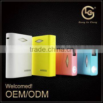 2015 multi-function portable 6000/7800mah credit card wholesale efficiency power bank for laptop 1 year warranty