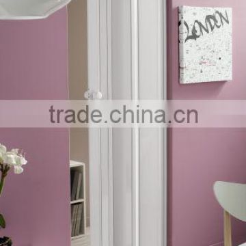 High quality PVC profile sliding folding doors for bathroom