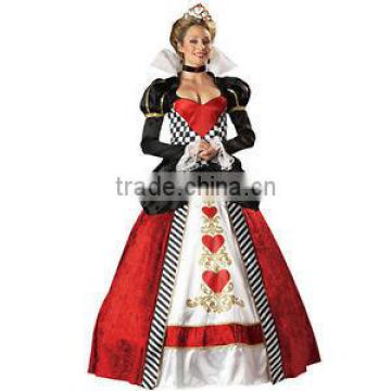 New arrival high quality queen of hearts adult costume wholesale BWG-2297