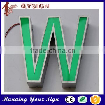 Shop Advertising Custom Metal Front Light Box Letters Logo LED Signs