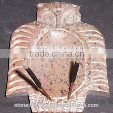Owl Design Stone Incense Burners