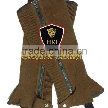 Amara Elasticated Half chaps / Horse Riding Half Chaps / Horse Riding Brown Half chaps