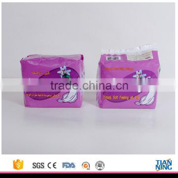 OEM china manufacturer disposable absorbent anion sanitary napkins