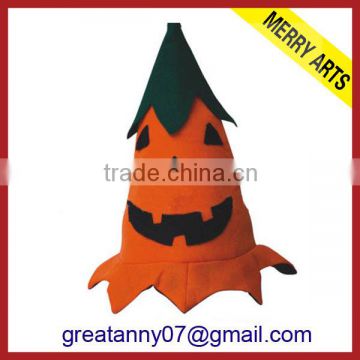2015 new product wholesale party Yellow children Halloween hat With Pumpkin Logo