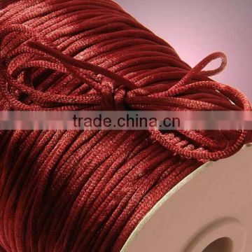 Satin cord Jewelry making supplies-brown color china knot satin cord for jewelry DIY making and craft supplies