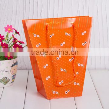 printing plastic gift bags pp flower bag plastic flower bags with handle