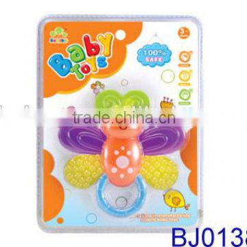 Good quality 100% safe baby toy funny butterfly animal teether