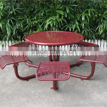 Outdoor cafe table chair set metal cafe style table chairs