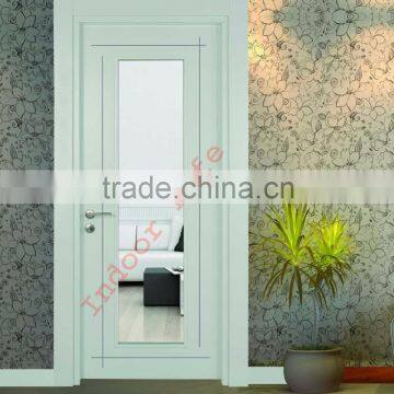 High Quality Badem Lacquer Finished Glazed Wooden Door