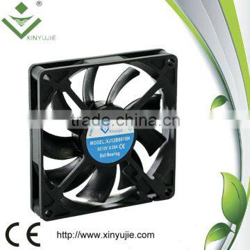 xinyujie 80*80*15mm 12/24v box fan mini exhaust fan hot air exhaust fan