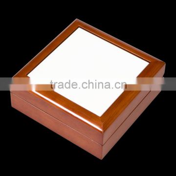 High quality Orange Wood Sublimation jewelry boxes