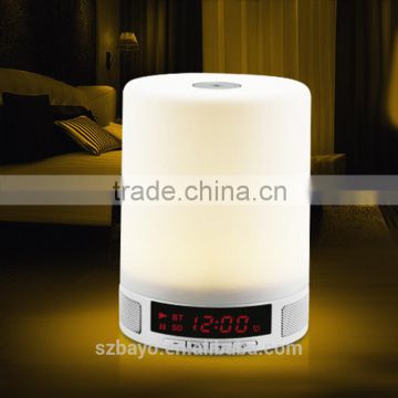 2016 New Arrival Romantic Lighting Bluetooth Speaker with Smart Alarm Clock