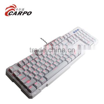 2015 hottest customized RGB color wired mechanical keyboard with Marquee led light
