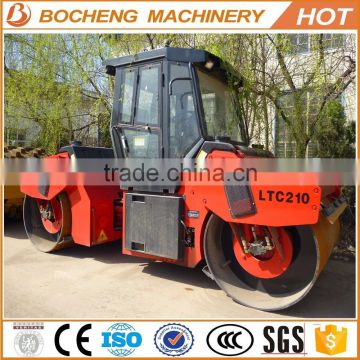 Fully hydraulic dual-drive Double drum vibratory roller 10tons compactor LTC210 for sale
