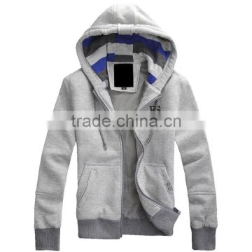 Wholesale windproof fleece zipper hoodie