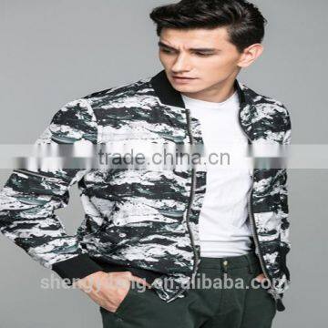 new classic fashion full printing marble knitted jackets and coat