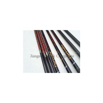 customized feather or vane carbon arrow, heat transfer logo archery arrow