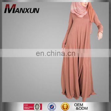 2017 Manxun high end cotton jersey ethnic muslim dress