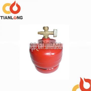 0.5kg Mini vertical pressure vessel with burner, small lpg gas vessel with burner for camping