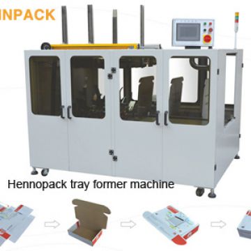 Hennopack direct sale high speed Fruit and vegetable tray erector machine