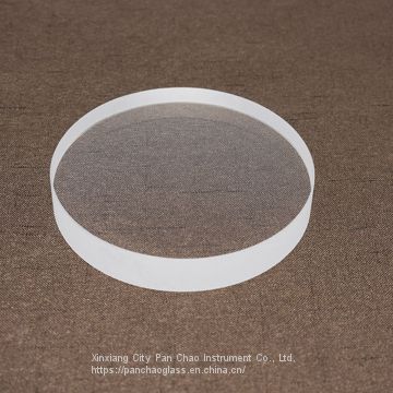 clear round glass discs fused silica glass sheet for industrial