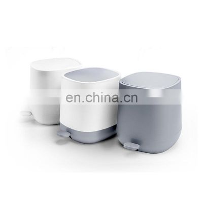 5L ABS Trashcan Popular Black Grey White Kitchen Bins Bathroom Kitchen Living Room Plastic Bin