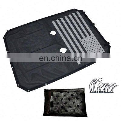 Car Sun parking shade net for for wrangler jk 07+ roof shade netting