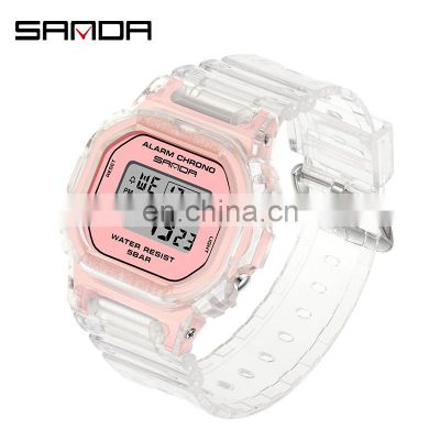 Sanda 2009 Fashion Kids Digital Watches LED Waterproof Functional Watch for Children Digital