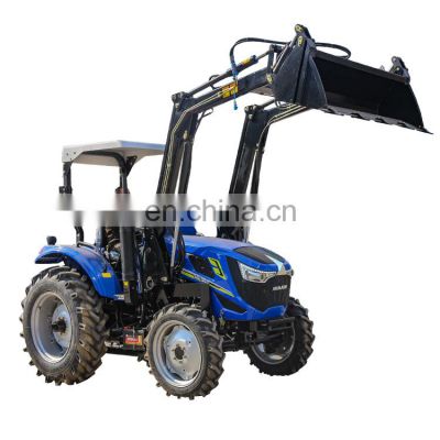 Farm front loader China Tractor Factory Supply Cheap 50hp 60hp 70hp 80hp 90hp 4WD Farming Tractor For Sale