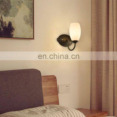 HUAYI Factory Wholesale Wall Mounted E12 Hotel Living Room Decorate Modern Indoor LED Wall Lamps