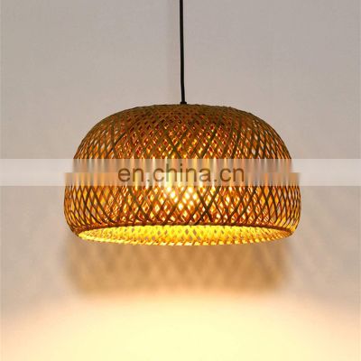 Round Woven Bamboo Lampshade best selling product Bamboo Pendant light, Ceiling light decor Wholesale