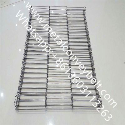 High strength stainless steel metal ladder conveyor belt