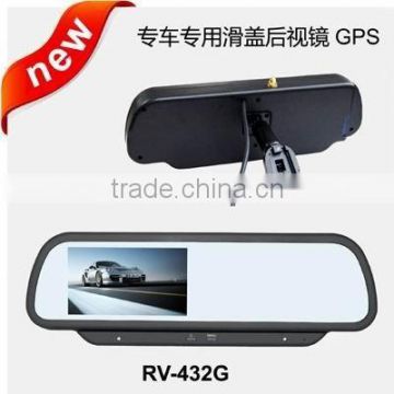 4.3 inch original rear view mirror monitor special rear view mirror with GPS