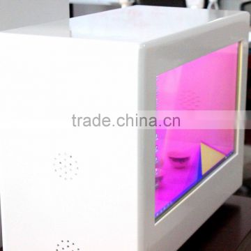transparent multitouch lcd panel box showcase display