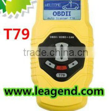 2013 Best product OBD2/EOBD Auto Scanner/code reader T79 -Multilingual ,review DTC history record,Data print out