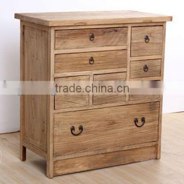 Chinese Antique Bleached Natural Sideboard with drawers
